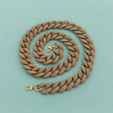 LARGE RESIN ACRYLIC BAG CHAIN WIDE STRAP_CWMM5065