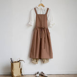 Waterproof Cotton Linen Apron Aprons With Pocket_Cwmm3287