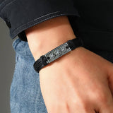 SIMPLE HAND WOVEN VINTAGE LEATHER BRACELET_CWMM4517