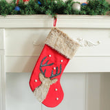 CHRISTMAS DECORATIONS CUTE DEER HEAD CANDY SOCKS_CWMS1448