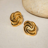 STAINLESS STEEL RECTANGULAR SPIRAL EARRINGS_CWASC1653