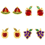 FRUIT STUDDED DIAMOND EARRINGS_CWAJE1042