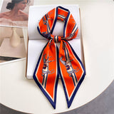 FASHIONABLE DOUBLE LAYER RIBBON ANGLED HEAD SCARF_CWASC1515