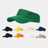 SUMMER SIMPLE SOLID VISOR HAT UNISEX OUTDOOR_CWAH3303