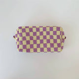 PLAID WASH BAG COSMETIC BAG_CWAB1031