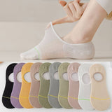 CASUAL SOLID COLOR MESH INVISIBLE SOCKS FOR WOMEN_CWMS2032