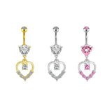 Zircon Heartvel Ring Hypoallergen Steel_Cwmm9313