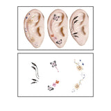 CUTE CARTOON EAR TATTOOS WATERPROOF STICKER SET_CWMM8394