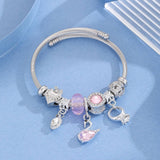 Trendy Silver Stainless Steel Adjustable Bracelet_Cwmm8591