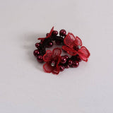 BOHO PEARL FLOWER HAIR TIE ELEGANT FAIRY STYLE_CWAHA6781