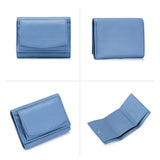 SHORT RFID COIN POCKET WALLET MINI LEATHER WALLET_CWAB3700