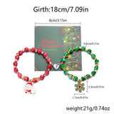 HANDMADE FLOWER BEADS MAGNETIC BEADED BRACELET_CWAJE2396