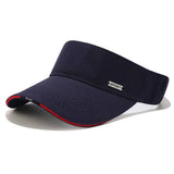 SPORT METAL LOGO VISOR HAT OUTDOOR SUNSHADE CAP_CWAH3297
