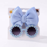 SUMMER BOW HEADBAND SUNGLASSES SET FOR KIDS_CWAHA6744