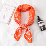 27IN PAISLEY LACE PRINT SATIN SQUARE SCARF WOMEN_CWASC1435