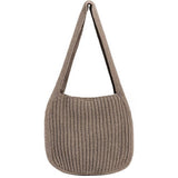 Cwab4578_Solid Color Knitted Crossbody Shoulder Bag