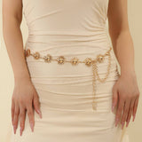 Golden Sunflower Metal Adjustable Waist Chain