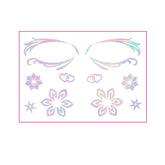 HOLOGRAPHIC EYELINER TATTOOS BUTTERFLY MAKEUP_CWMM8392