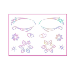 HOLOGRAPHIC EYELINER TATTOOS BUTTERFLY MAKEUP_CWMM8392