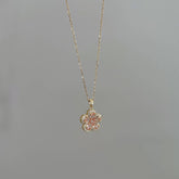 NEW CRYSTAL CHERRY BLOSSOM NECKLACE_CWAJE1257