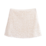 Womens Sequin Skirt, Trendy French Design_Cwdsd8346