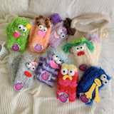 NEW CORAL FLEECE FUNNY UGLY CUTE THICKENED SOCKS_CWMS0868