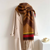 AUTUMN WINTER LONG SCARF THICK COZY WRAP_CWASC0974