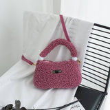Winter Fashion One-Shoulder Crossbody Plush Bag_Cwab3934