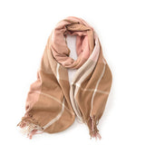 DOPAMINE COLOR MATCHING CASHMERE SCARF WARM_CWASC0220