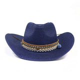 Western Cowboy Straw Hat Beach Sun Protection_Cwah1253
