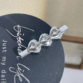 METAL ROSE HAIRPIN SIDE BANGS DUCKBILL CLIP_CWAHA4646