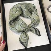 Vintage Scarf 100% Mulberry Silk Neck Square