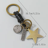 CREATIVE FIVE POINTED STAR PENDANT KEYCHAIN_CWMM4764