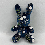 HAND EMBROIDERED RABBIT PLUSH DOLL ANIMAL FIGURINE_CWMM6054