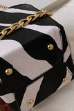 Chain Small Square Box Bucket Makeup Bag_Cwab347