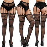 THIGH HIGH STOCKINGS FISHNET SUSPENDER TIGHTS_CWMS0222