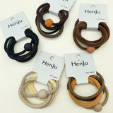 4PCS SET BALL SIMPLE HAIR TIES_CWAHA0333