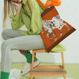 LARGE CANVAS TOTE WITH HORSE POKER DESIGN_CWAB5134