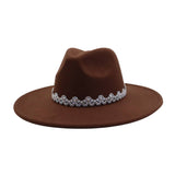 MEN WOMEN WOOL BLEND FEDORA HAT HEART TOP_CWAH04386