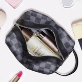 PORTABLE WATERPROOF CHESSBOARD PLAID COSMETIC BAG_CWAB1093