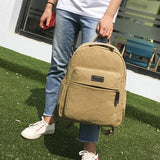 BACK TO SCHOOL CANVAS BACKPACK LAPTOP COMPARTMENT_CWAB2209