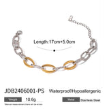 Titanium Steel Cuban Link Chain Bracelet