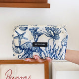Corduroy Makeup Bag Large Travel Wash Hand Pouch_Cuab00734