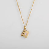 BUTTERFLY HEART BOOK OPENING FASHION NECKLACE_CWMM5672