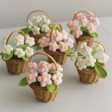 Cwmm9288_Handmade Crocheted Puff Flower Pot
