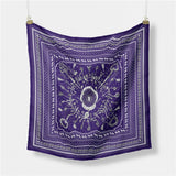 FAUX SILK PAISLEY PRINT SCARF VINTAGE NECK WRAP_CWASC0654
