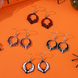 PERSONALIZED FUNNY DARK BAT PENDANT EARRINGS_CWAJE1973