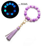 GLOW IN THE DARK WRISTBAND WITH TASSEL KEYCHAIN_CWMM6870