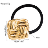 MINIMALIST GLOSSY HEART GEOMETRIC HAIR TIE_CWAHA6207