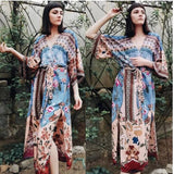 RAYON FLORAL BIKINI COVER UP BEACH CARDIGAN_CWMM6307